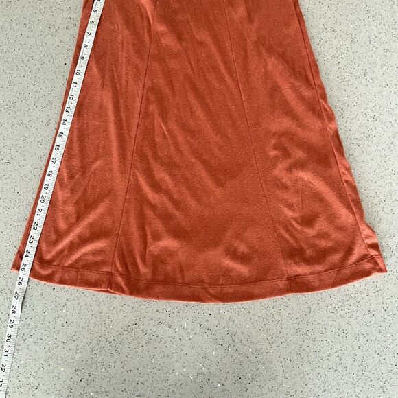 New FP Beach Alice Wide Flare Leg Jumpsuit One-piece Cinnamon Tie Shoulder XS - Picture 6 of 12